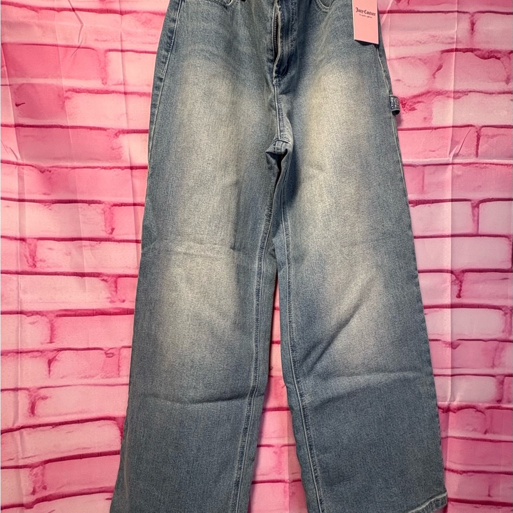 Juicy Couture Wide-Leg Light Blue Jeans